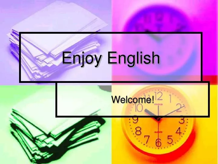 enjoy english
