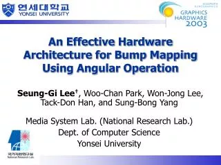 An Effective Hardware Architecture for Bump Mapping Using Angular Operation