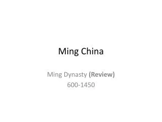 Ming China