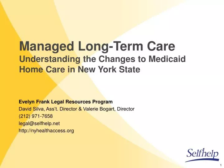managed long term care understanding the changes to medicaid home care in new york state