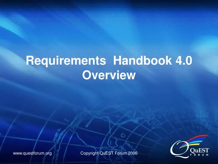 requirements handbook 4 0 overview