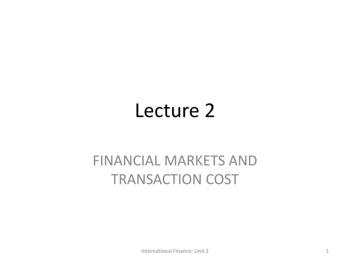 lecture 2