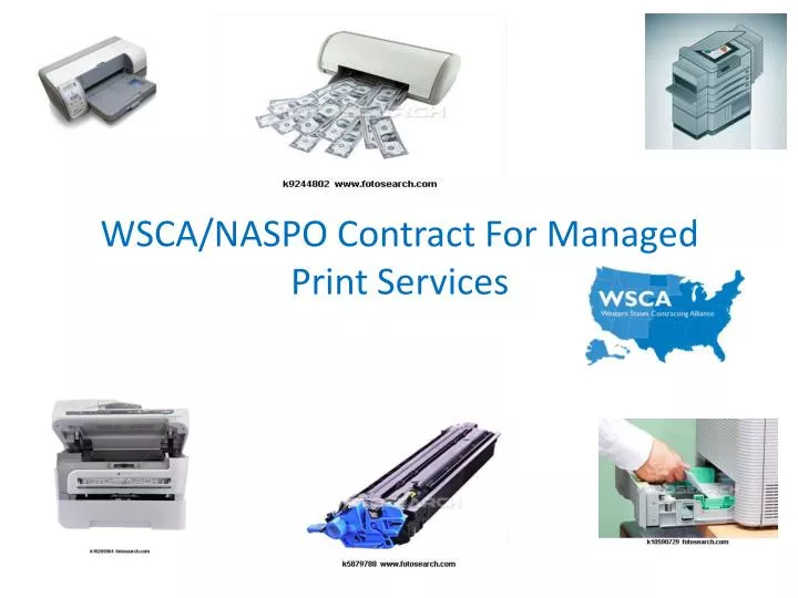 wsca naspo contract for managed print services