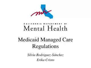 Medicaid Managed Care Regulations
