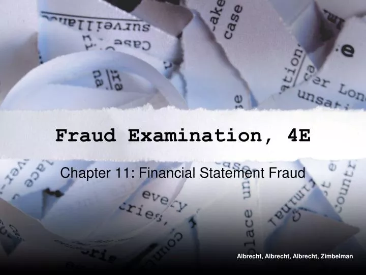 chapter 11 financial statement fraud