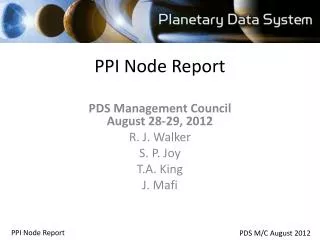 PPI Node Report