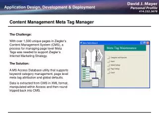 Content Management Meta Tag Manager