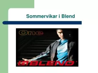 sommervikar i blend