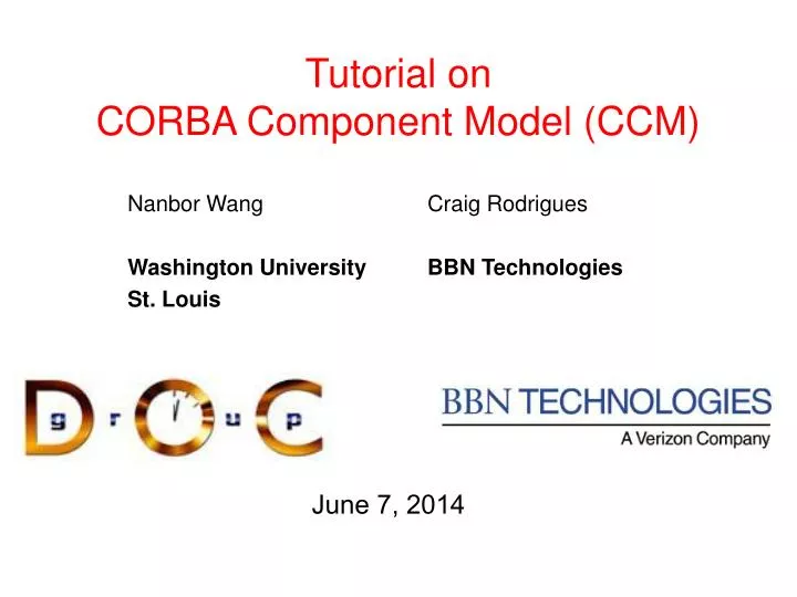 tutorial on corba component model ccm
