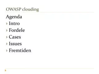 OWASP clouding