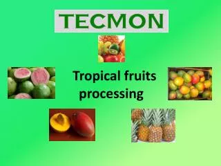 Tropical fruits processing