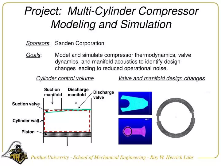 project multi cylinder compressor modeling and simulation