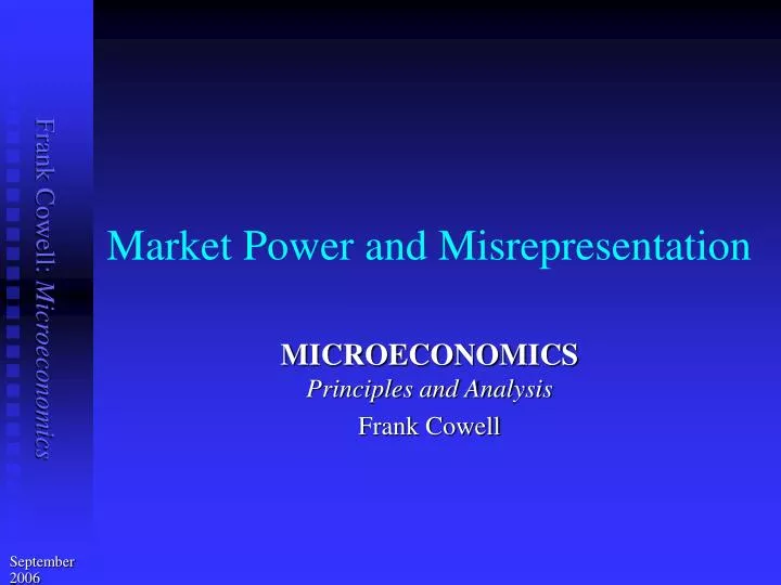 market power and misrepresentation