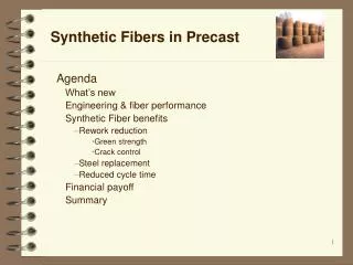 Synthetic Fibers in Precast