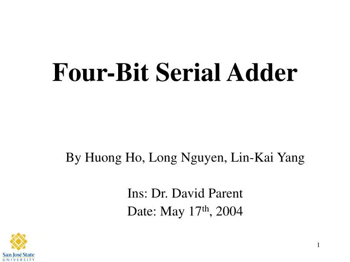 four bit serial adder