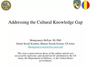 Addressing the Cultural Knowledge Gap