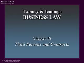 Twomey &amp; Jennings BUSINESS LAW