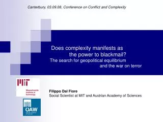 Filippo Dal Fiore Social Scientist at MIT and Austrian Academy of Sciences