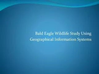 Bald Eagle Wildlife Study Using Geographical Information Systems
