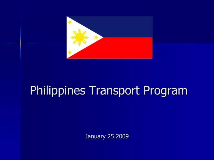 philippines transport program january 25 2009
