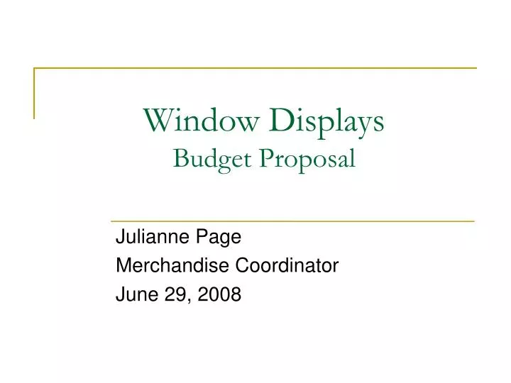 julianne page merchandise coordinator june 29 2008