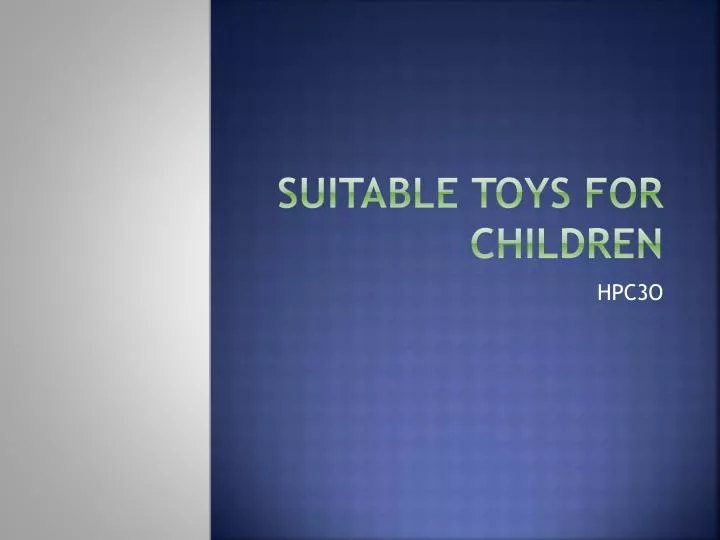 suitable toys for children