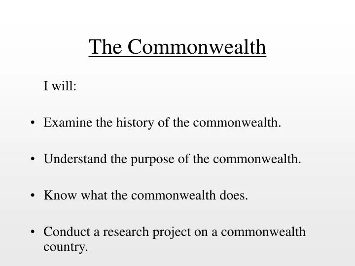 the commonwealth