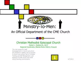 Ministry-To-Men: An Official Department of the CME Church