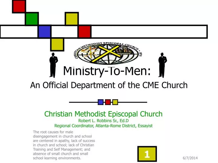 ministry to men an official department of the cme church
