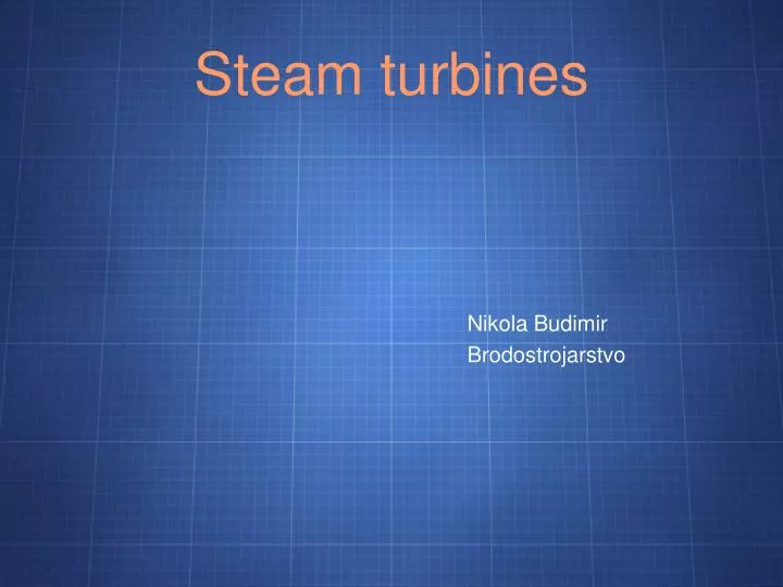 steam turbines