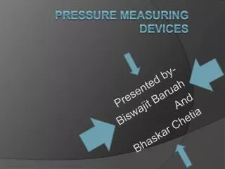 Pressure Measuring DEVICES