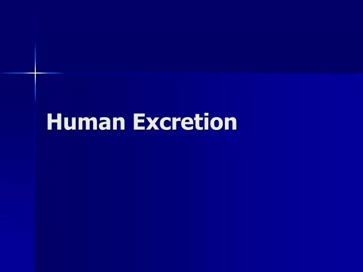 human excretion