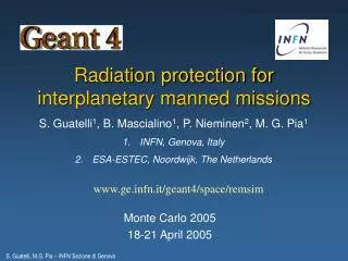 Radiation protection for interplanetary manned missions