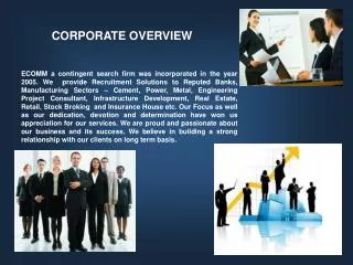 CORPORATE OVERVIEW