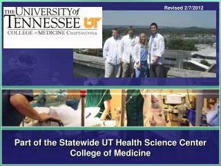Part of the Statewide UT Health Science Center College of Medicine