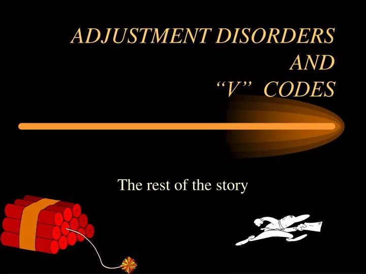 adjustment disorders and v codes