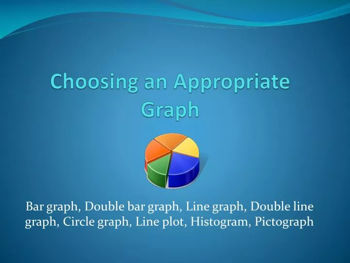 choosing an appropriate graph