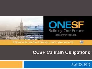 CCSF Caltrain Obligations