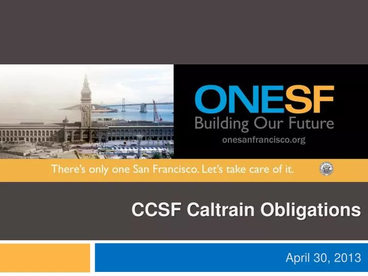 ccsf caltrain obligations