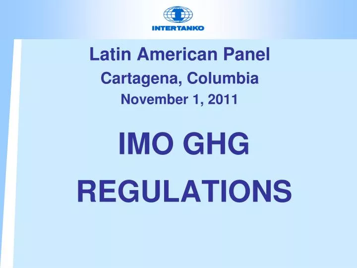 imo ghg regulations
