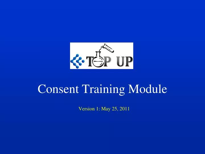 consent training module