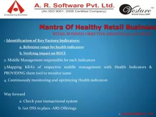 Mantra Of Healthy Retail Business