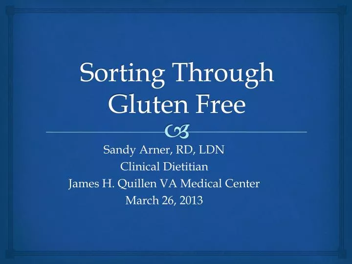 sorting through gluten free