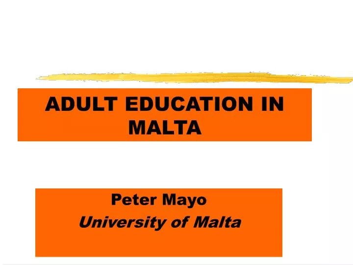 adult education in malta