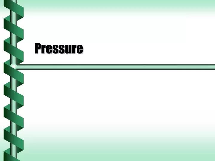 pressure
