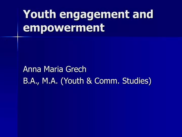 youth engagement and empowerment