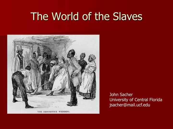 the world of the slaves