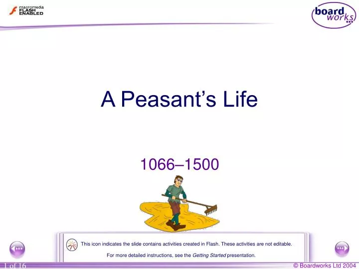 a peasant s life