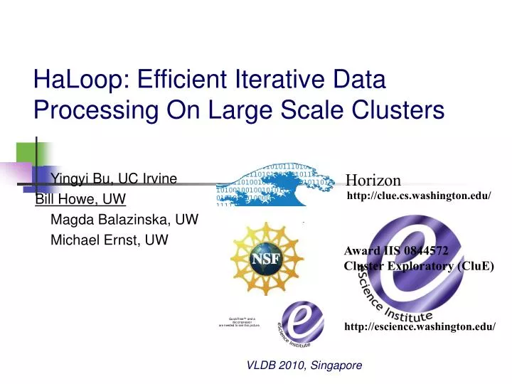 haloop efficient iterative data processing on large scale clusters