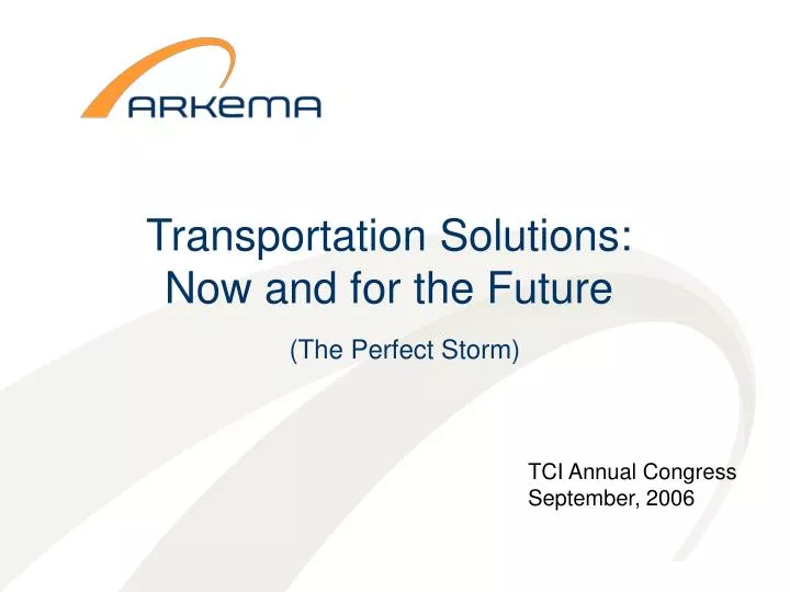 transportation solutions now and for the future